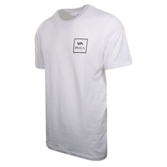 RVCA Men’s White VA Box Regular Fit S/S T-Shirt (S02)
