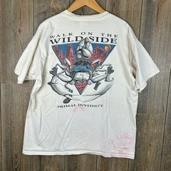 Vintage 90s Lifeforms Scorpion Walk on the Wild Side T-Shirt XL Single Stitch