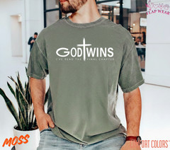 Unisex God Wins T-Shirt, Men T shirt,Women T shirt Gift Christian Cross Bible G