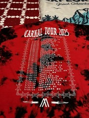 Nothing More Carnal Tour Tie-Dye T-Shirt L Knives In The Back Metalcore 2025