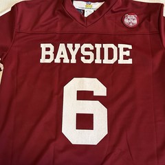 Saved By The Bell AC Slater Bayside Tigers Football Jersey #6 Men’s Medium NWT