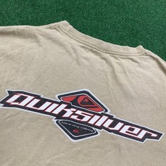 Vintage Quiksilver Shirt Mens M Brown 90S Y2K Surf Skate Grunge Punk Beach Tee