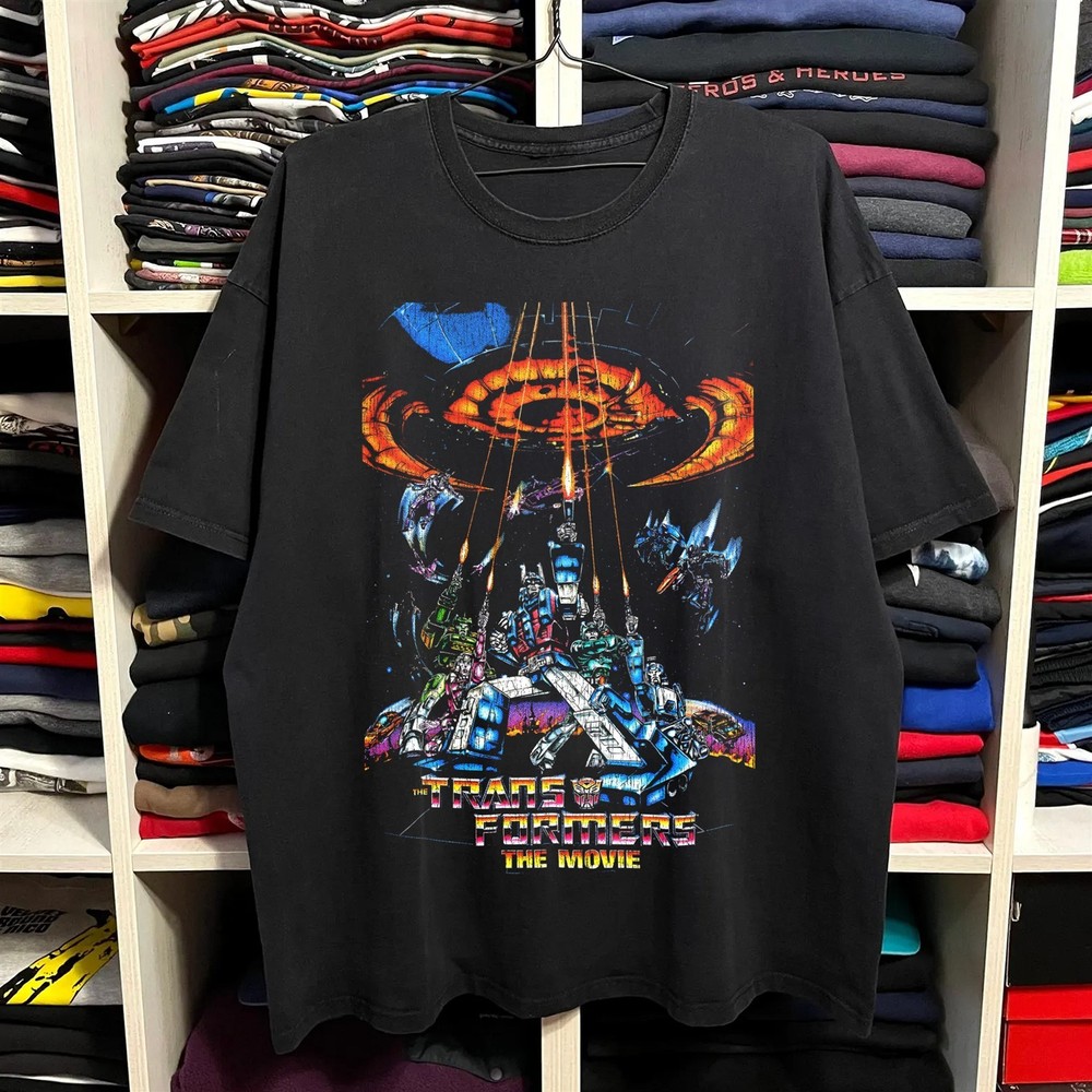 Transformers The Movie Rare T-Shirt Black S