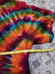 Hand Tie Dyed T Shirt Men’s Medium 100% Cotton Pre Washed ShortSleeve Gift #5