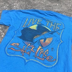 Salt Life Fishing Crew Neck Short Sleeve Fish Graphic Tee Size S for women
