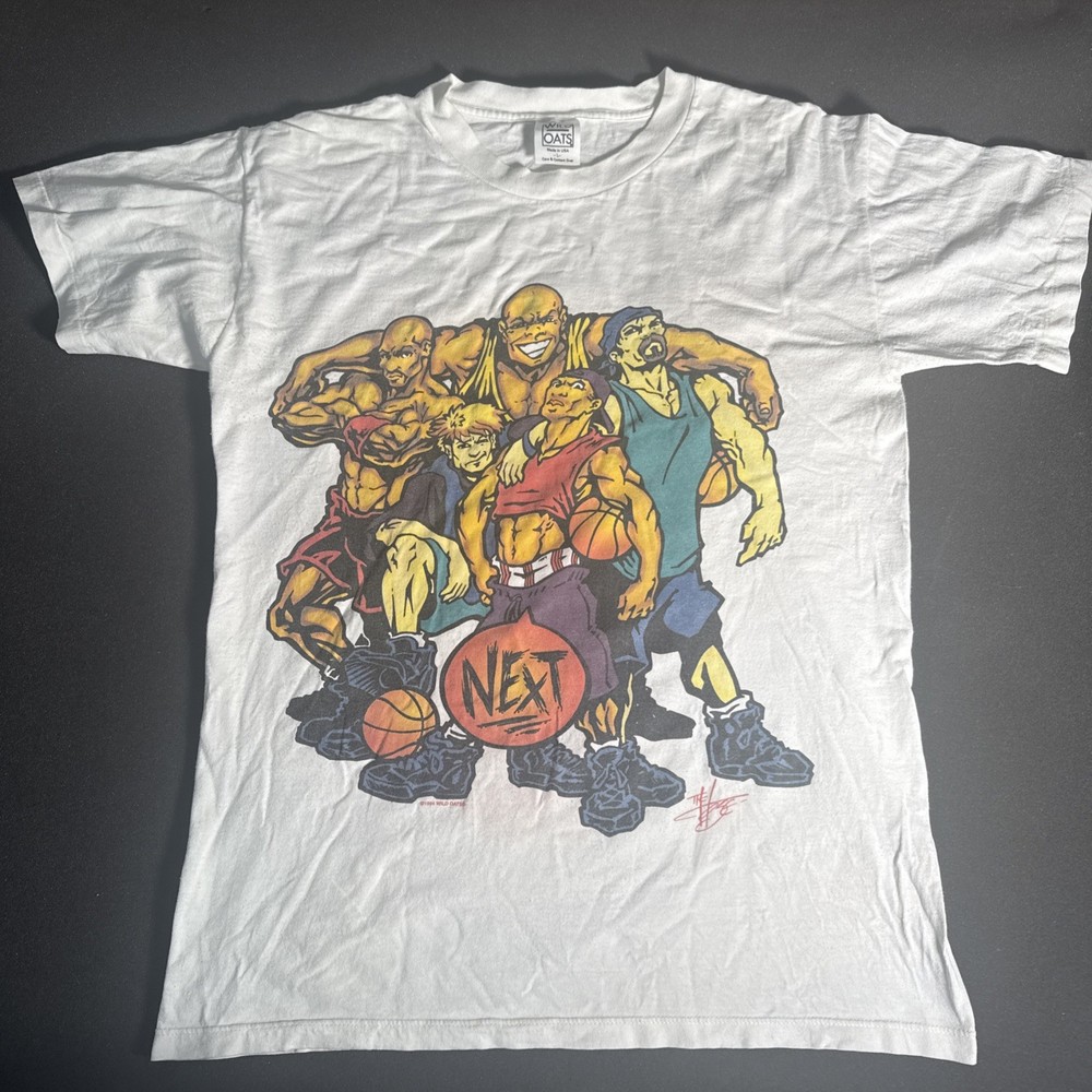 Rare Vintage Basketball “step Off” “next” 1994 T Shirt 90s Parody Satire Size L