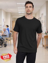Mens Chemo Port Shirt Dual Side Zippers Dialysis Adaptive Clothing