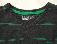 VTG BILLABONG SURF/SKATE Stripe Shirt – OLD LOGO – COTTON BLEND WASHABLE Men’s M
