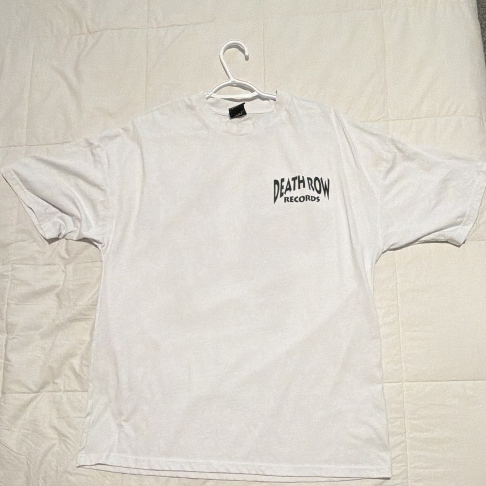 Death Row Records Doberman White Double-Sided Graphic Men’s Cotton Tee
