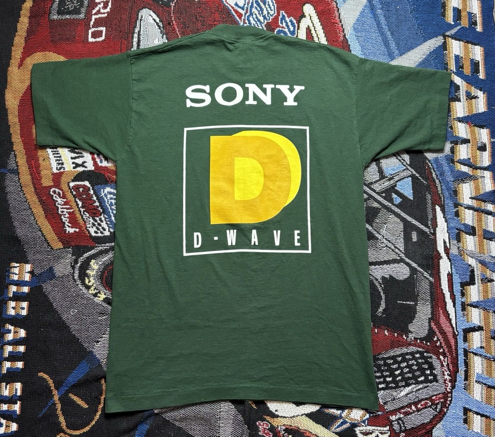 Vintage Sony D-WAVE Shirt Logo Men’s Large SONY Wireless Telecommunications