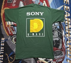 Vintage Sony D-WAVE Shirt Logo Men’s Large SONY Wireless Telecommunications