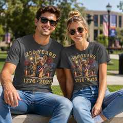 Yorkie Dog 250th America Patriotic USA 4th of July T-Shirt