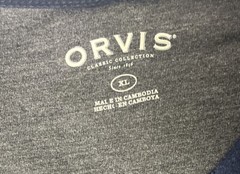 Orvis Raglan Shirt Long Sleeve Pullover Crew Neck Jersey Classic Men’s XL