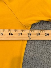 PUMA T Shirt Womens Small Yellow Shoulder Stitch Short Sleeve Athletic Top
