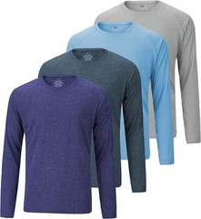 5 Pack Men’s Dry Fit T Shirts -Athletic Running Gym Workout Tees – Expert Choice