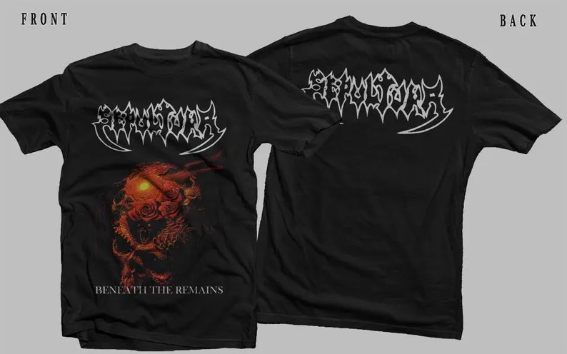 New printed T-shirt -SEPULTURA – Beneath The Remains