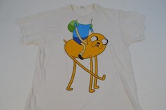Finn the Human and Jake Dog Shirt White XL Cartoon Network Funny Adventure Time