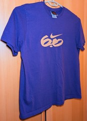 Nike 6.0 Big Logo Mens XXL Purple Gold T-shirt 100% Cotton Activewear Air SB
