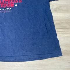 Brisco Brands The Second Amendment Shirt Adult 2XL Navy Blue USA Flag America