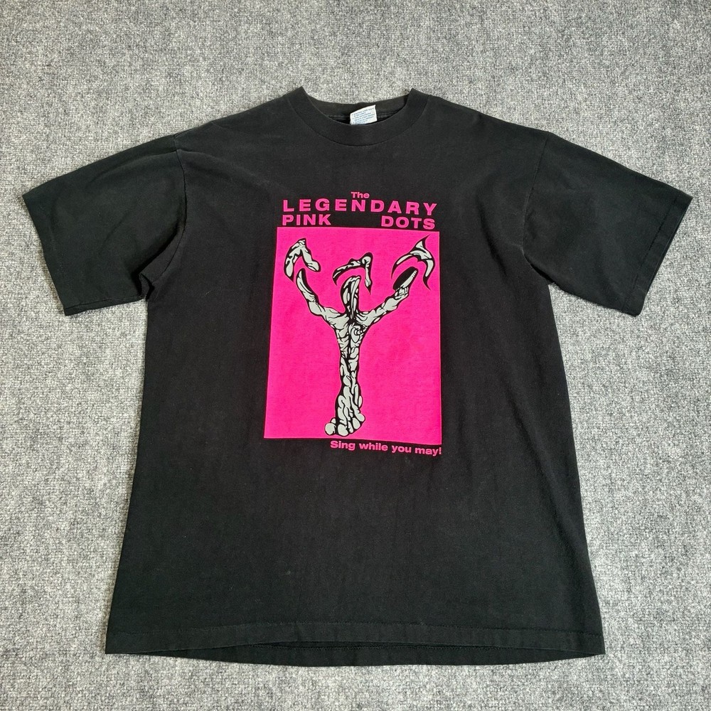 Vintage 90s The Legendary Pink Dots “Sing while you may” Band T Shirt XL Roc