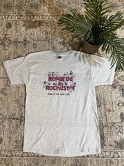 Vintage Fruit of the Loom Lofteeze Gray Cartoon Graphic Tee Men’s M Cotton Crew