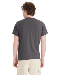 Hanes 5170 5XL EcoSmart Crewneck Short Sleeve Tee Pit to Pit 31″ Smoke Gray