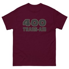 400 TRANS-AM T SHIRT sizes Small THRU 5XL choose from 10 COLORS!