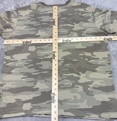 Woodland Camo Shirt XL Cherokee Camouflage Vintage EUC Ringer