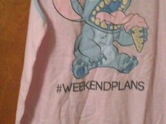 NWT Mens Disney Stitch Weekend Plans Tank Top–Sz XL-Cotton Blend