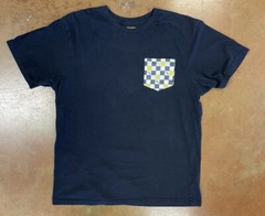 Vans Mens T Shirt L, Front Pocket Cotton, Poly Blend Slim Fit, Black 50 Year Ann