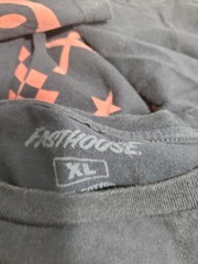 Fasthouse Customs When Rules Were Few T-shirt Black Size XL Short Sleeved Cars