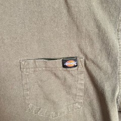 Dickies Olive Green Crewneck Pocket T-Shirt Mens Size Large