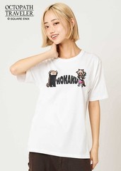[Graniph]Bravely Default / Octopath Traveler HOKAKU | White T-shirt Sizes SS-XXL