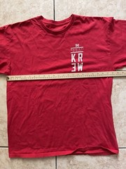 Krew Skateboarding Men’s Short Sleeve T-Shirt XL Red Sports Original Y2K Tee USA