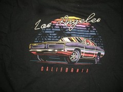 Adult Black T-shirt Brisco Brands XL “Los Angeles California” (21)