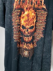West Coast Choppers Size XXXL Vintage Alcatraz Fire Biker Merch Grey Tee T Shirt