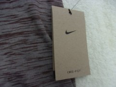 NWT Nike dri fit T, men’s S, M, L, XL, XXL, heather brown, 100% polyester, $35