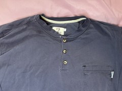 Tyndale FR Henley Shirt Mens XL Blue Long Sleeve Flame Fire Resistant Workwear