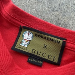 Gucci X Doraemon Red Graphic Tee