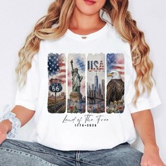 USA 250th Anniversary T-Shirt, Route 66, Statue of Liberty Tee, Land Of The Free