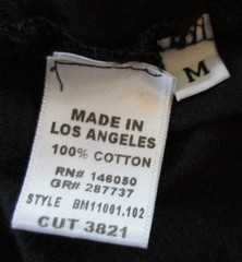 Buck Mason T Shirt Mens M Medium Scoop Neck Curved Hem Preppy Smart Casual Black