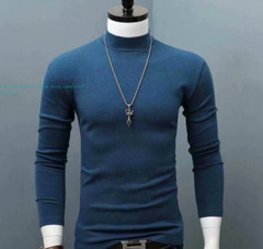 Mens Turtle Neck Sweater T-Shirt Tee Extra Soft Tops Winter Warm Size S-5XL Gift