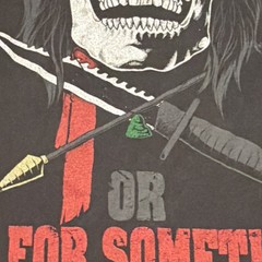 Warrior XII Black Skull “Live for Nothing or Die for Something” Tee Sz L
