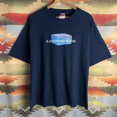 Vintage 00s USPS United States Postal Service Priority Mail Blue T-shirt 2XL