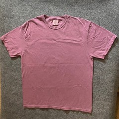 Comfort Colors Plain T-Shirt Heavyweight Men XL Purple Garment Dye Ring Spun