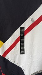 Sean John Shirt Mens XL White Yellow Dark Blue Color Block T-shirt Y2K VTG