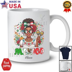 Custom Name Mexico; Independence Day Women Mexican Flag Flowers Sombrero Shirt