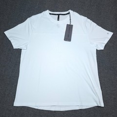 Kenneth Cole Mens Active Tech SS Shirt Sz. L White Stretch UPF 50+ Soft Cotton