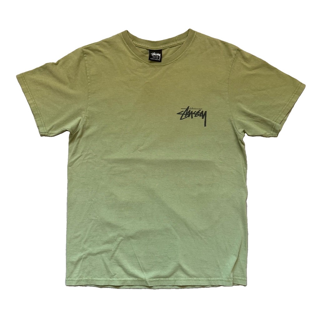 Stussy Shirt Mens Small Green Graphic Streetwear Skater Y2K