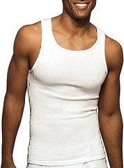 Hanes Men’s Tanks A-Shirts 6-Pack Cotton Tagless Soft Breathable Slightly Imperf